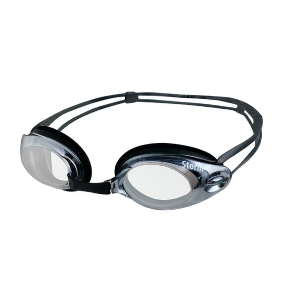 Storm Tsunami Swim Goggle - Black w/Silver Mirror Lenses