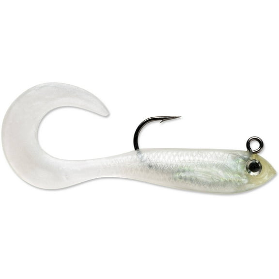 Storm WildEye 2" Curl Tail Minnow Fishing Lure, Pearl, 1/16 oz.