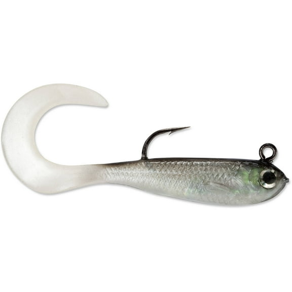 Storm WildEye Curl Tail Minnow 03 Fishing Lure 3" 1/8oz Shiner 3pcs