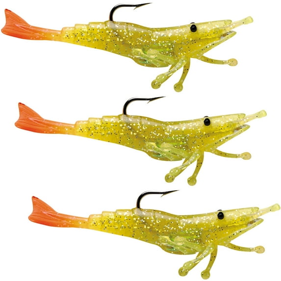 Storm WildEye Live Shrimp 03 Fishing Lures (3-Pack) - Chartreuse Silver