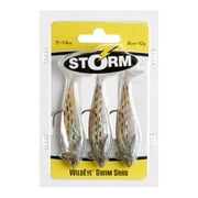 RAPALA Storm WildEye Swim Shad 3" Fishing Lure 1/4oz Bunker 3pcs
