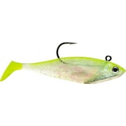 Storm WildEye Swim Shad 4" Fishing Lure 7/16oz Shiner Chartreuse Silver 3pcs