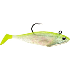 Storm WildEye Swim Shad 4" Fishing Lure 7/16oz Shiner Chartreuse Silver 3pcs