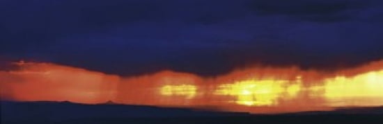 Storm along the high road to Taos Santa Fe NM Canvas Art - Panoramic Images (36 x 12)