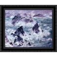 thumbnail image 1 of Storm at Belle Ile 24x20 Black Ornate Wood Framed Canvas Art by Monet, Claude, 1 of 2