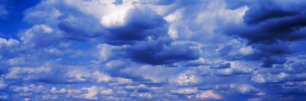 Storm clouds in the sky Canvas Art - Panoramic Images (27 x 9)