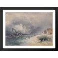thumbnail image 1 of Storm on Lake Garda 38x28 Large Black Wood Framed Print Art by Rudolf von Alt, 1 of 2