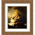 thumbnail image 1 of Storm on the Sea of Galilee 2x Matted 15x18 Gold Ornate Framed Art Print by Rembrandt, 1 of 2
