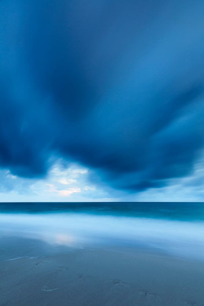Storm over the sea Sylt Nordfriesland Schleswig-Holstein Germany Canvas Art - Panoramic Images (36 x 12)