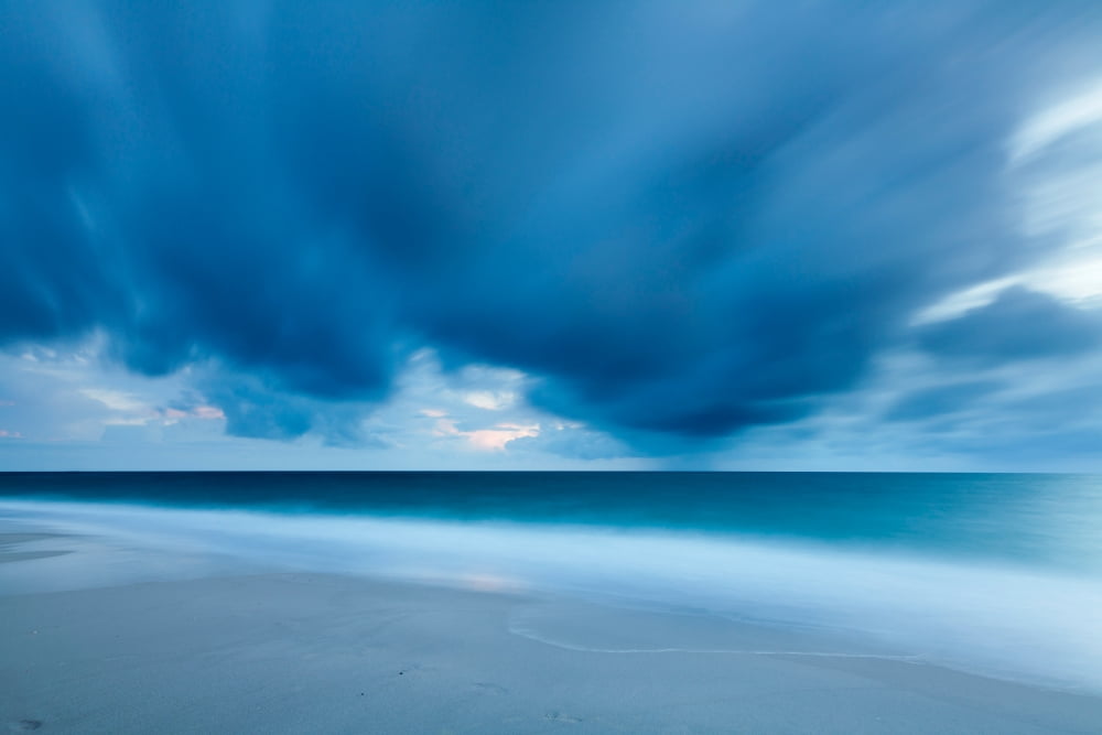 Storm over the sea Sylt Nordfriesland Schleswig-Holstein Germany Canvas Art - Panoramic Images (36 x 12)