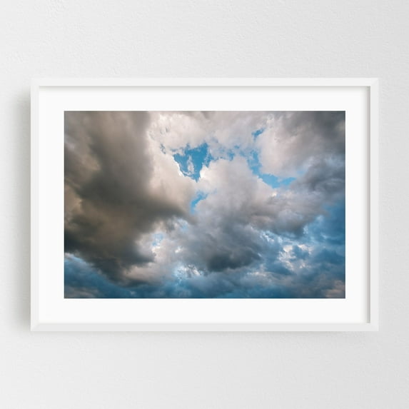Storm's Brewin' - Photography White Framed Wall Art Print 20 x 30 inches