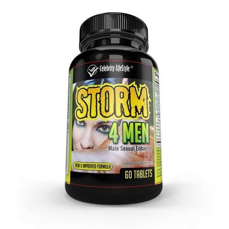 Storm4Men Testosterone Booster Pills for Men 60 Count- Energy Booster & Stamina Pills