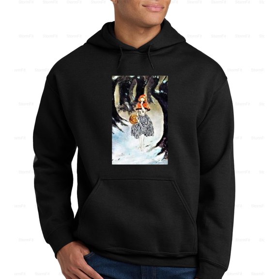 StormFit32 Little Red Riding Hood Louis Icart, Digital, Remastered Hoodie, for Unisex, up to size 5XL.