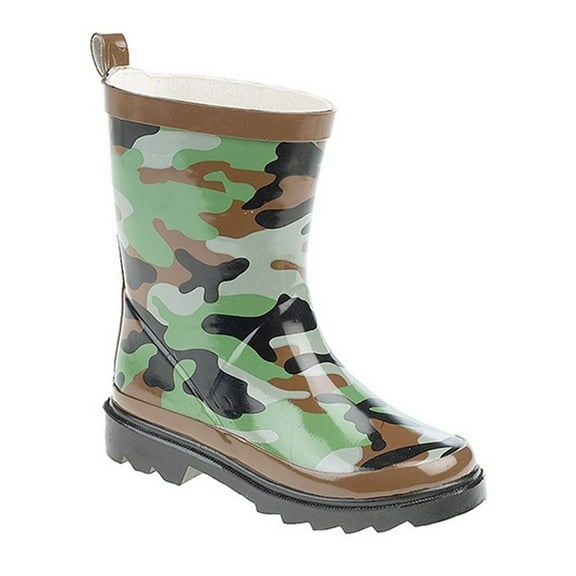 StormWells Boys/Girls Camouflage Print Rain Boots