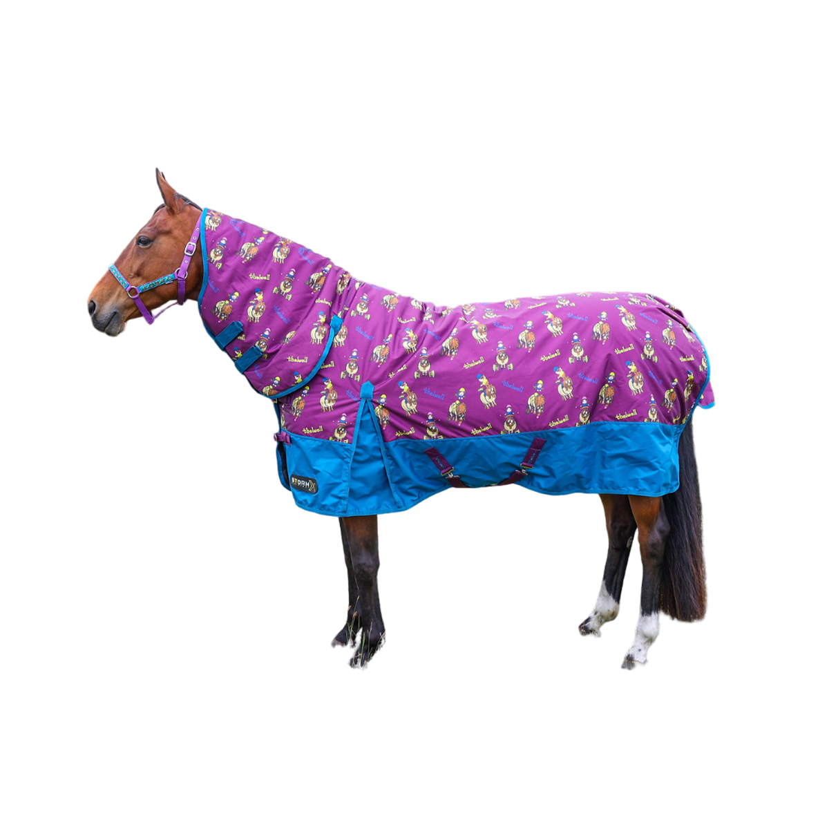 StormX Thelwell Collection Pony Friends StandardNeck Horse Turnout Rug