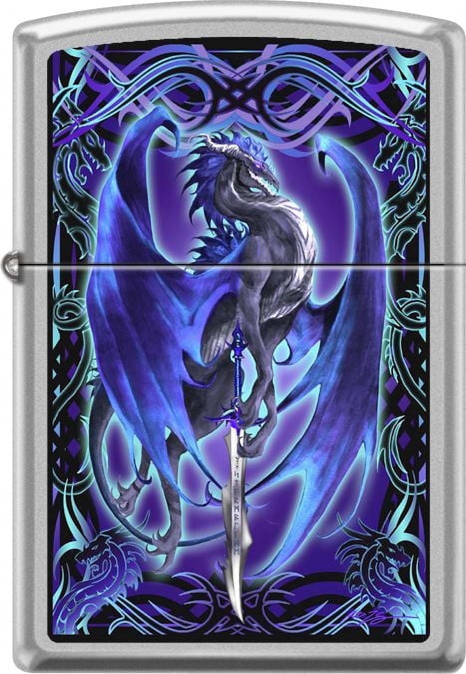 Stormblade By Ruth Thompson - Satin Chrome Zippo Lighter