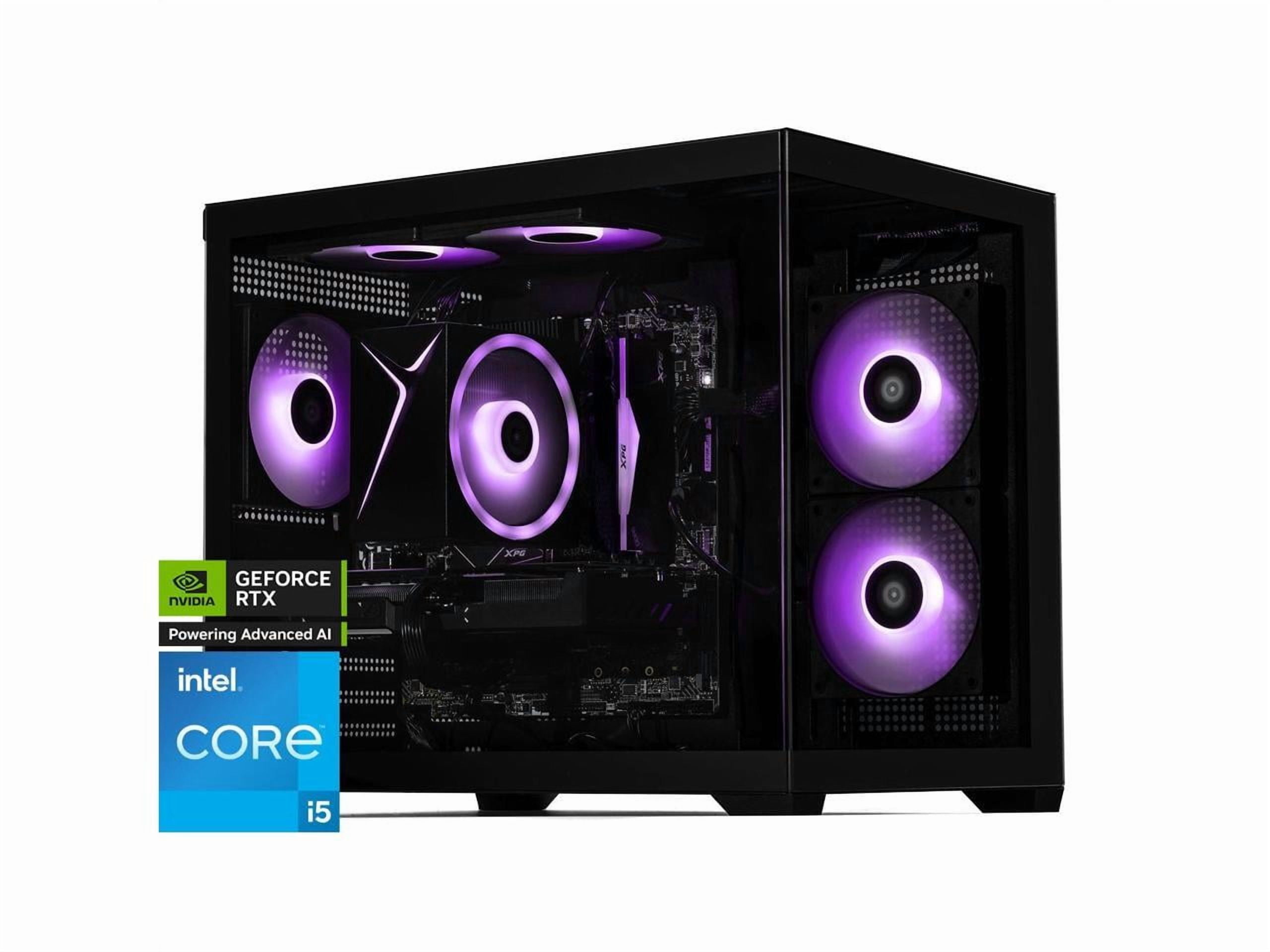 STORMCRAFT Gaming PC SIRIUS Intel Core i5-14400F NVIDIA GeForce RTX 5060 AI Powered 16GB DDR5 6000MHz RGB 1TB NVMe SSD 650W PSU Windows 11 Home - SI1440FBB-560N1