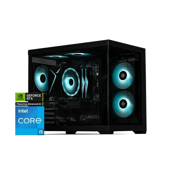 STORMCRAFT Gaming PC SIRIUS Intel Core i5-14400F NVIDIA GeForce RTX 5060   AI Powered 32GB DDR5 6000MHz RGB 2TB NVMe SSD 650W PSU Windows 11 Home - SI1440FCC-560N1