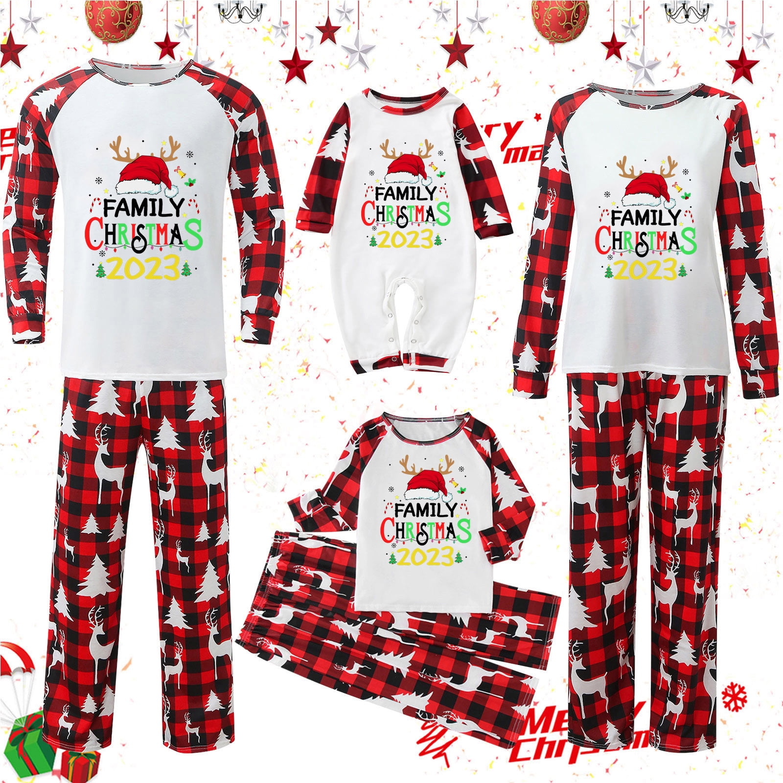 Stormdoing 2023 Matching Family Pajamas Animal Men'S Pajamas Velvet