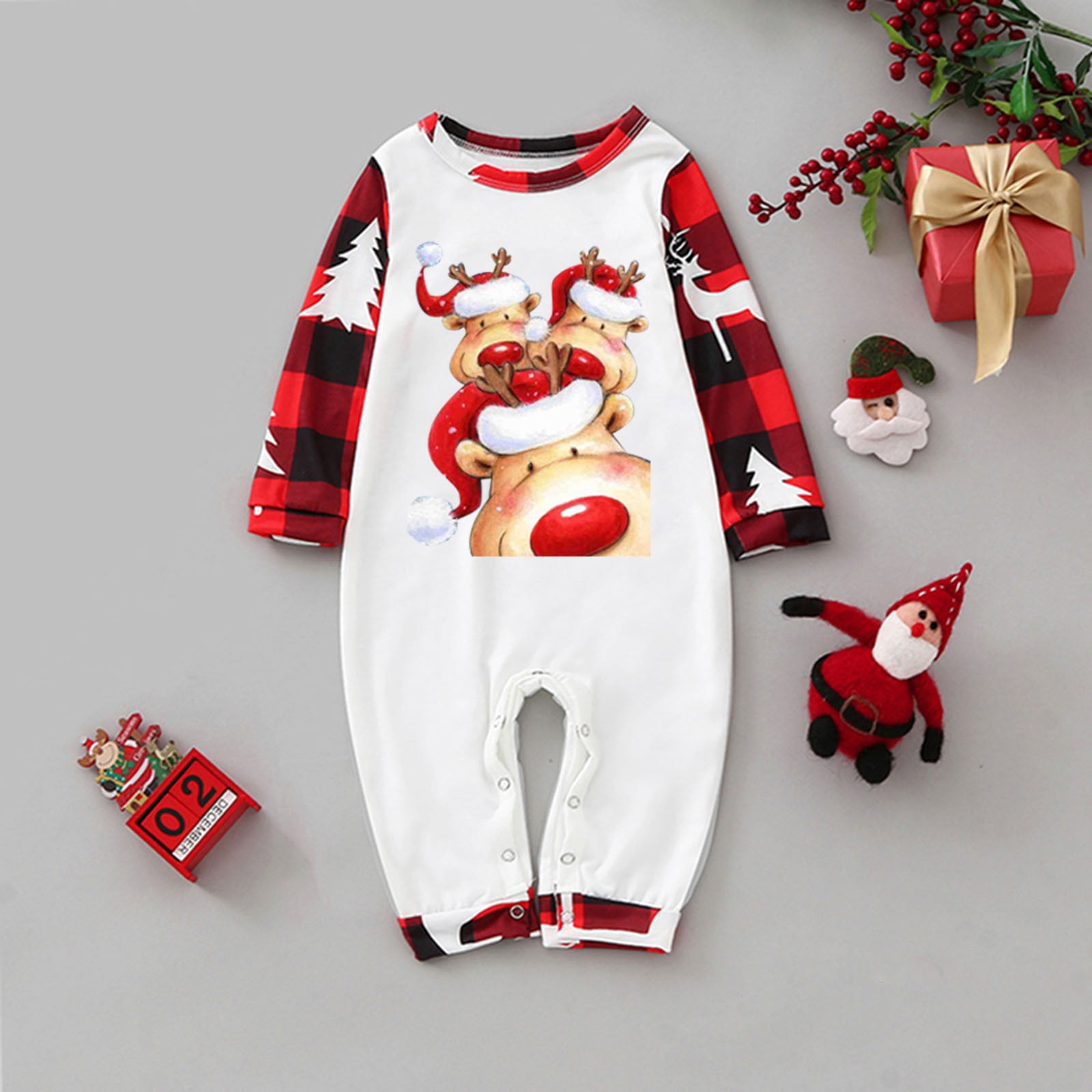 Stormdoing 2023 Pajama Toddler Christmas Pajamas print Unsex Organic