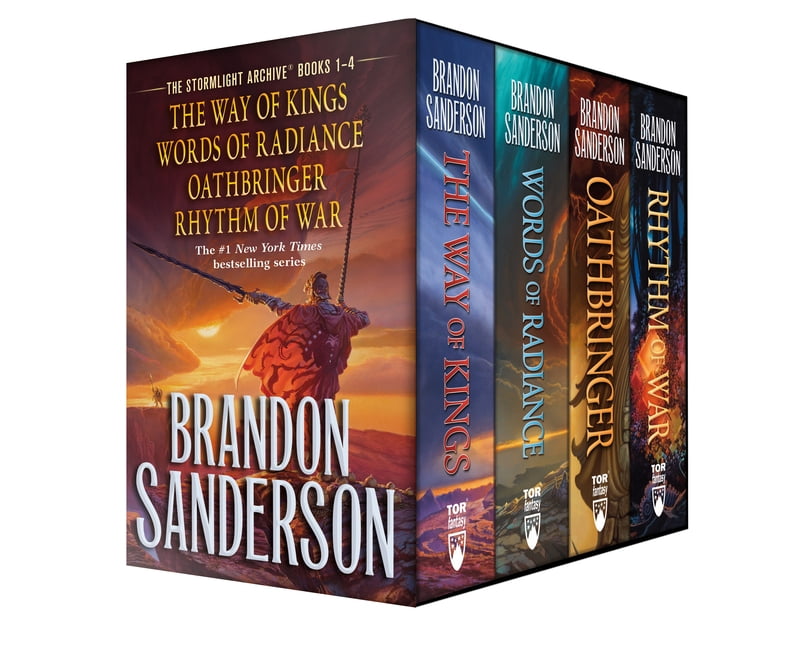 Stormlight Archive Stormlight Archives Hc Box Set 1-4: The Way of Kings, Words of Radiance, Oathbringer, Rhythm of War, (Paperback)