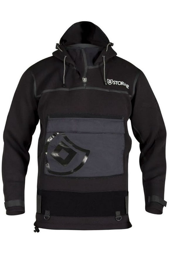 Shirt Mens Surf Long Sleeve Hood Black R615MT