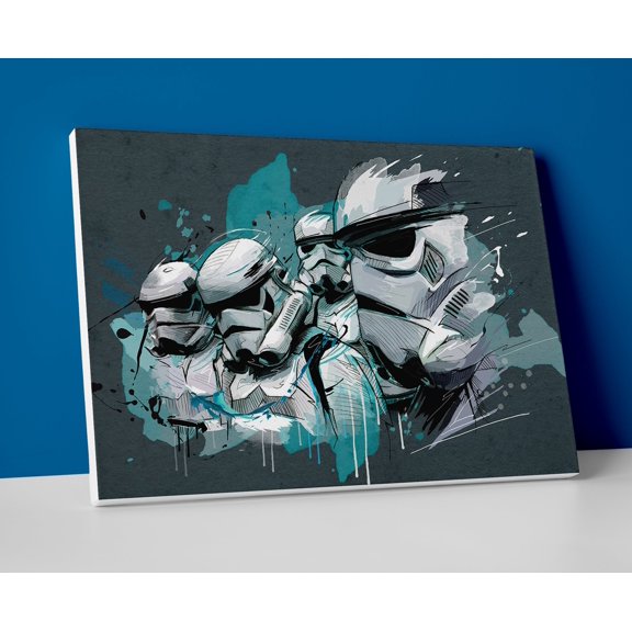 Stormtrooper Art Poster or Wrapped Canvas