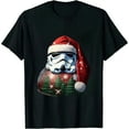 thumbnail image 1 of Stormtrooper Up to Snow Good Funny Holiday T-Shirt, 1 of 3