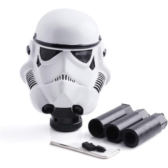 Stormtroopers Shift Knob Clone Trooper Shift Knob Manual Shifting Head Personality Modification File Head Racing Pole Stick Car Auto 5 6 Speeds Pattern