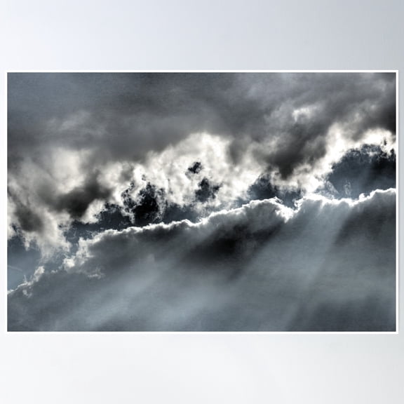 Stormy Sky Poster Wall Art, Modern Wall Decor, 8x12 UNFRAMED