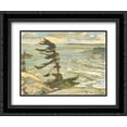 thumbnail image 1 of Stormy Weather, Georgian Bay 2x Matted 16x14 Black Ornate Framed Art Print by Fred Varley, 1 of 2