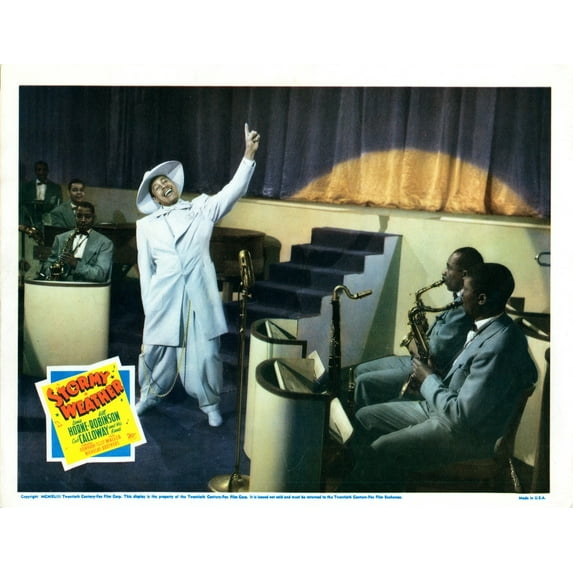 Stormy Weather Us Lobbycard Cab Calloway (White Suit) 1943 Movie Poster Masterprint (14 x 11)