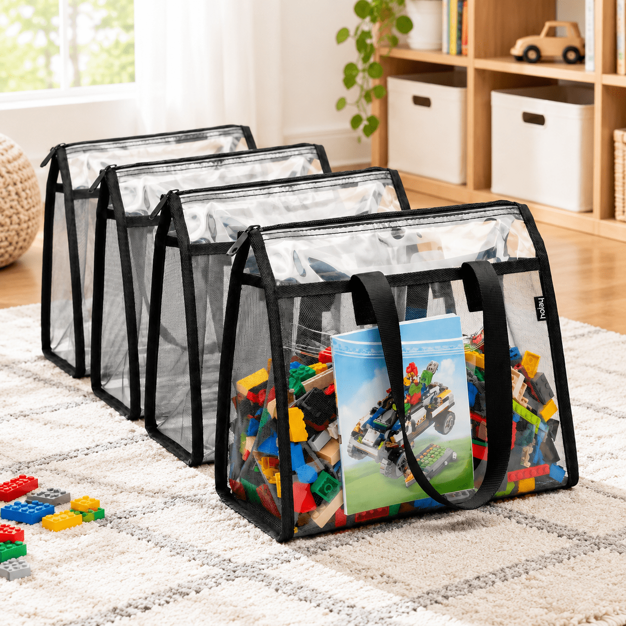 Building Pricks Stororganizerr 4 Pack Building Bricks Blocks Bag With Zipper - Walmart.com