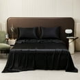 thumbnail image 1 of Storsr Luxurious Silk Bedding Sheet - Solid Color Washable Polyester Satin Bedspread, Easy Care, Soft and Comfortable Experience, 1 of 6