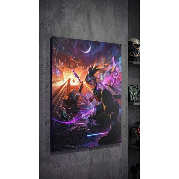 Storstar Akali Print Matte Stretched Wall Art, Unframed Paper Poster 8x12in