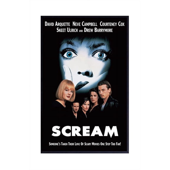 Storstar FatCat Wall Graphics Scream - 1996 Movie Poster Frameless Gift 12 x 18 inch（30cm x 46cm）-LT-071, Unframed Canvas 8x12in