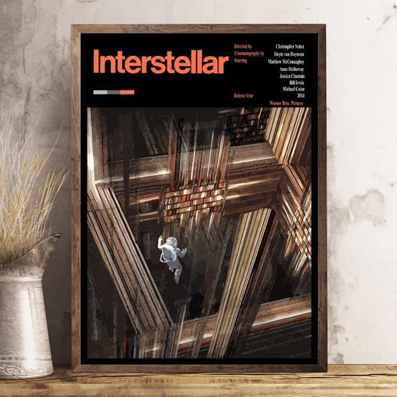 Storstar Interstellar Movie Poster Art - Sci-Fi Adventure for Space Enthusiasts, Unframed Paper Poster 8x12in