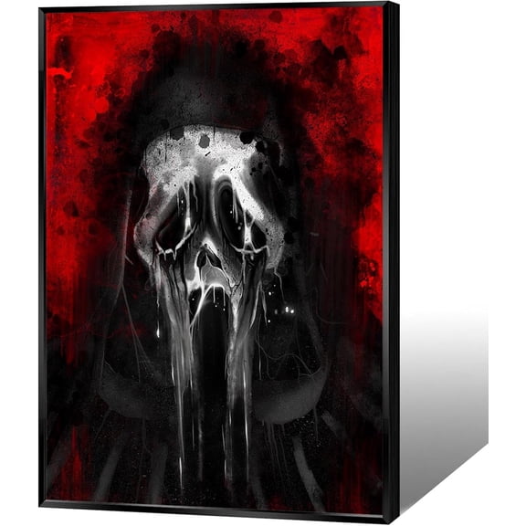 Storstar Retro Skeleton Posters, Trendy Cool Skull Mask Face Wall Art, Dark Academia Whimsical Humor Prints, Living Room Bedroom Dorm Decor, Unframed Paper Poster 8x12in