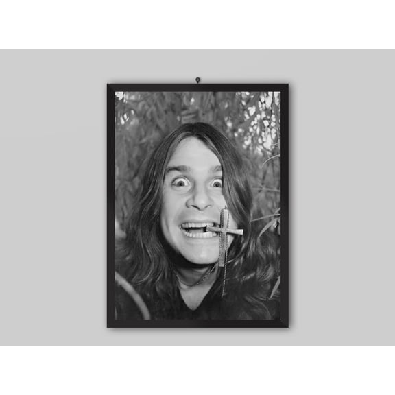 Storstar Vintage Rock Legend Poster, Black White Concert Wall Art, Music Photography Print, Heavy Metal Decor, Unframed Paper Poster 8x12in