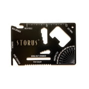 Storus Smart Multi-Functional Tool, Credit Card Size Bottle Opener, Screw Driver, Ruler, Wrench, Wire Stripper + More for Men, Outdoors, Camping, Boating, Fishing - Gunmetal