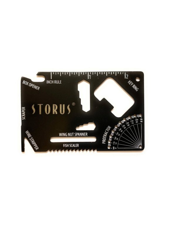 Smart Multi-Functional Tool, Credit Card Size Bottle Opener, Screw Driver, Ruler, Wrench, Wire Stripper + More for Men, Outdoors, Camping, Boating, Fishing - Gunmetal