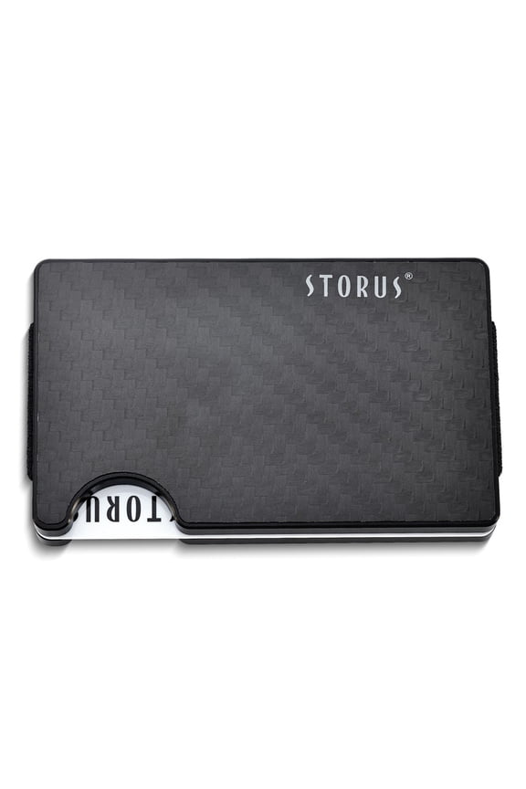 Storus Smart RFID Blocking Carbon Fiber Wallet with Money Clip