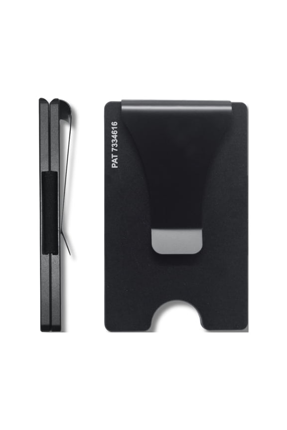 Smart Wallet Premium Card Holder Money Clip Slim Minimalist RFID Blocking Front Pocket Wallet for Men, Father's Day, Groomsmen, Graduate, Gift - Black