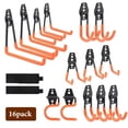 thumbnail image 1 of Storvive 16 Pack Garage Hooks with Garage Organization, Mop Broom Holders, Wall Mount Double Utility Hooks, And Tool Hangers, 1 of 8