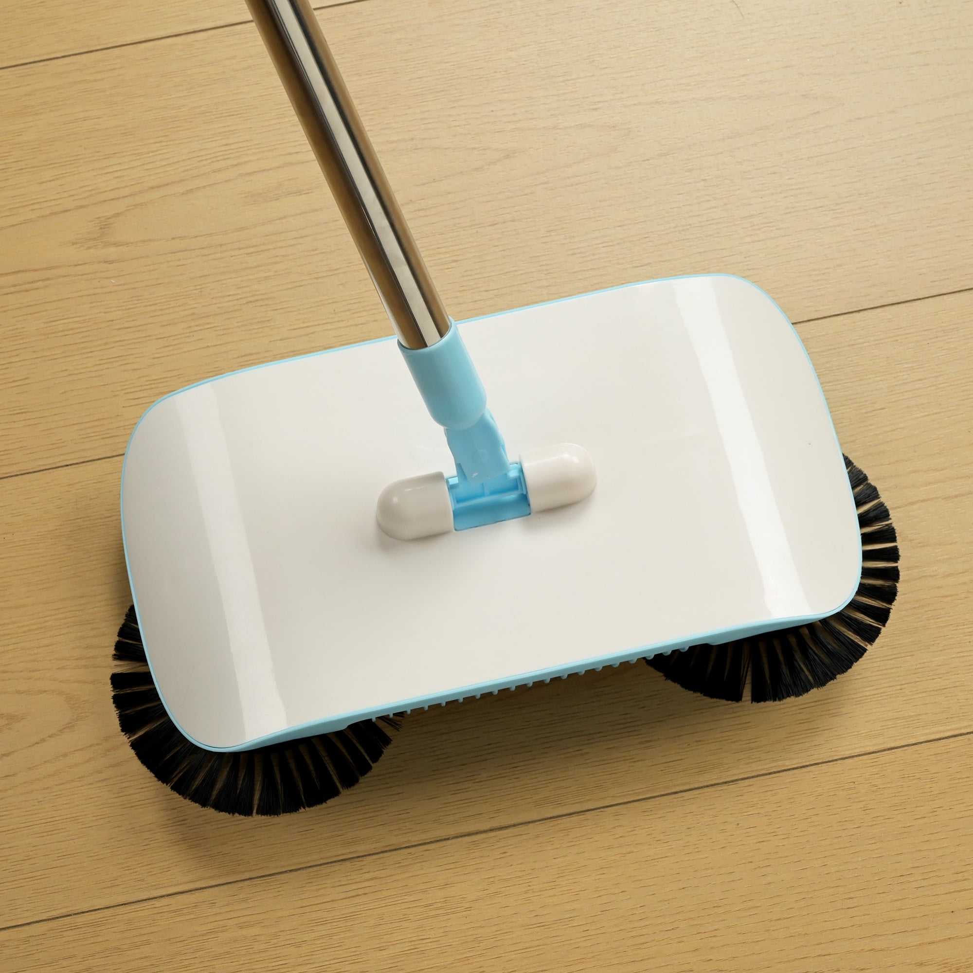 Storvive 3-in-1 Push Broom, Mop and Dustpan with 2 Cloths – For Both Dry and Wet Cleaning, No Electricity Needed
