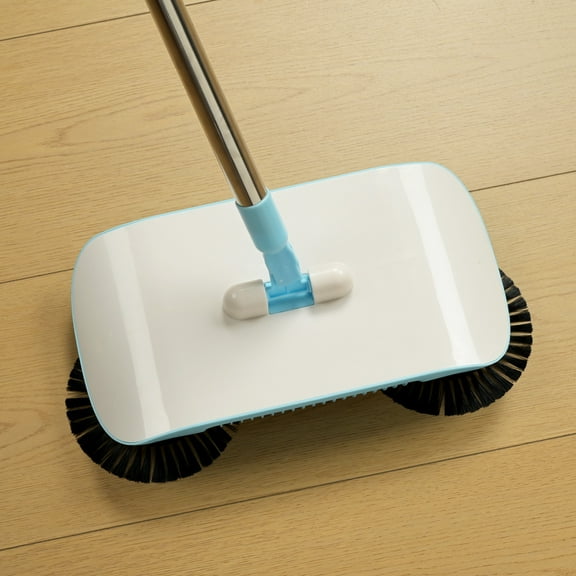 Storvive 3-in-1 Push Broom, Mop and Dustpan with 2 Cloths  For Both Dry and Wet Cleaning, No Electricity Needed
