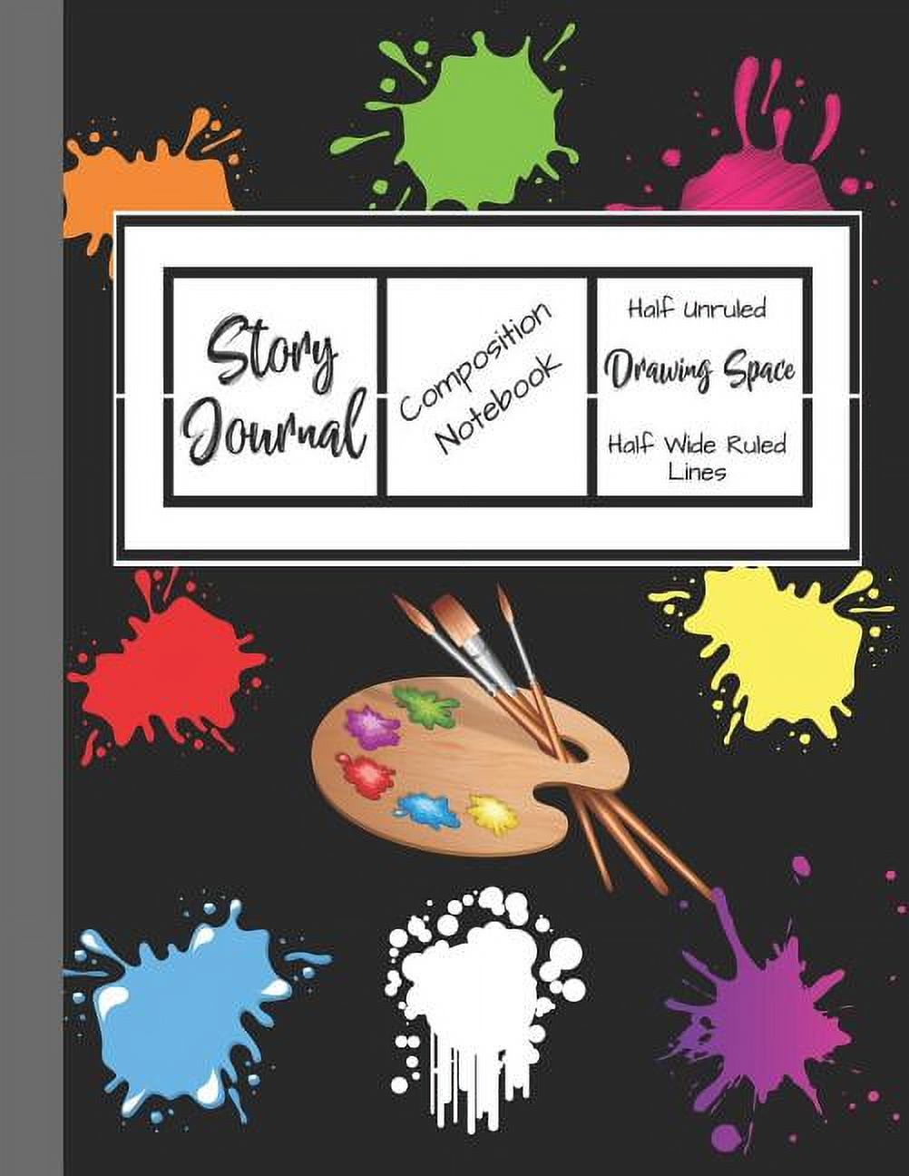 Story Journal Composition Notebook Half Unruled Drawing Space Half Wide