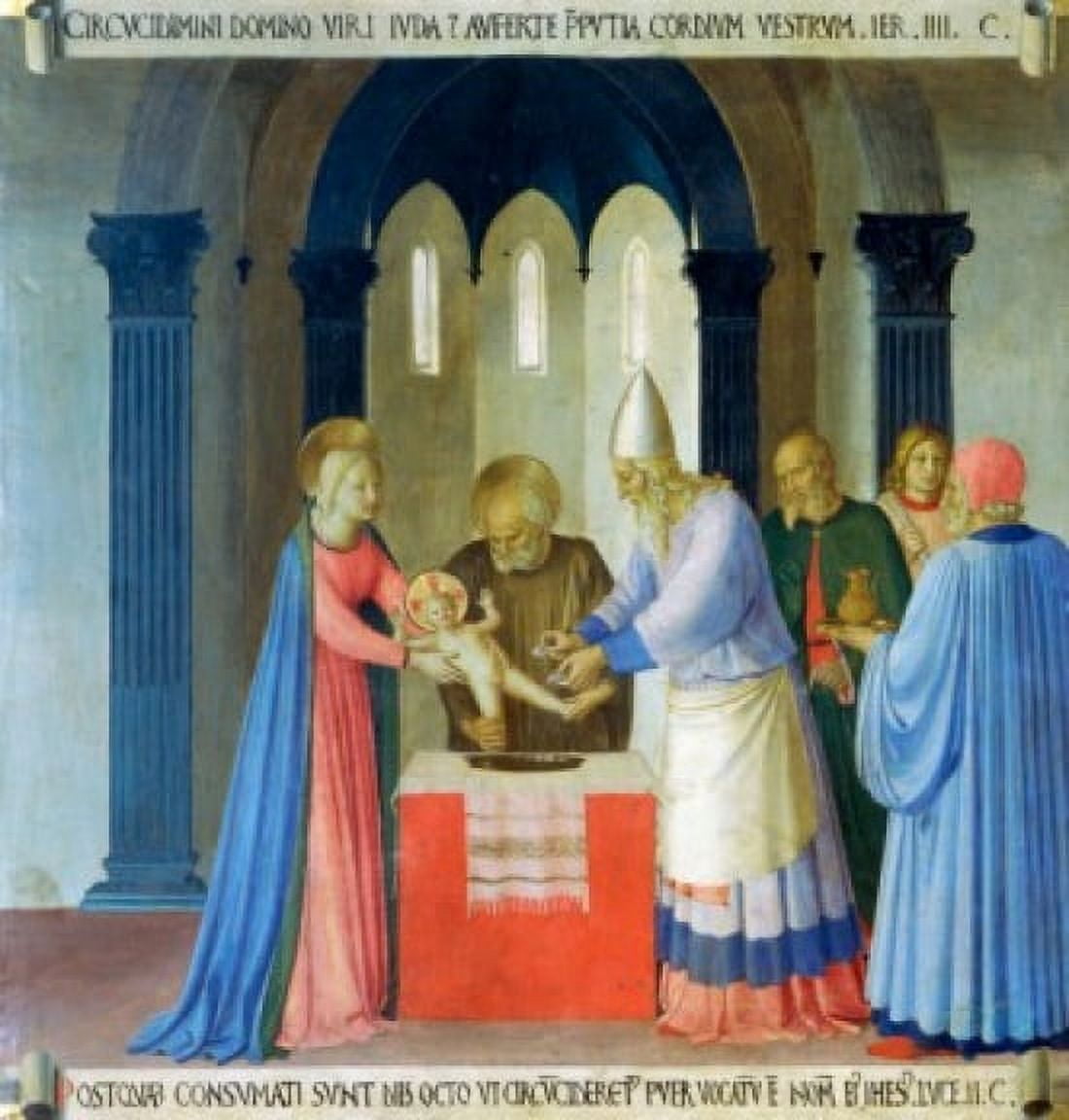 The Story of the Life of Christ Circumcision of Jesus Fra Angelico (ca1395-1455 Italian) Museo di San Marco Florence Italy Canvas Art - Fra Angelico (18 x 24)