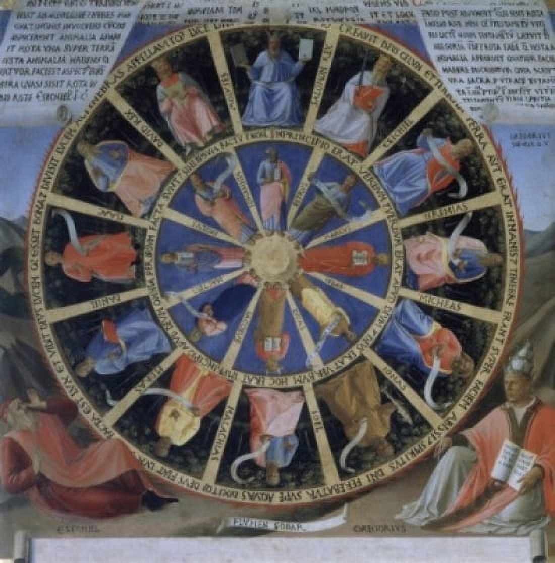 The Story of the Life of Christ Detail - Prophets Apostles and Saints Fra Giovanni Da F Angelico (1387-1455 Italian) Museo di San Marco Florence Italy Canvas Art - Fra Angelico (24 x 36)
