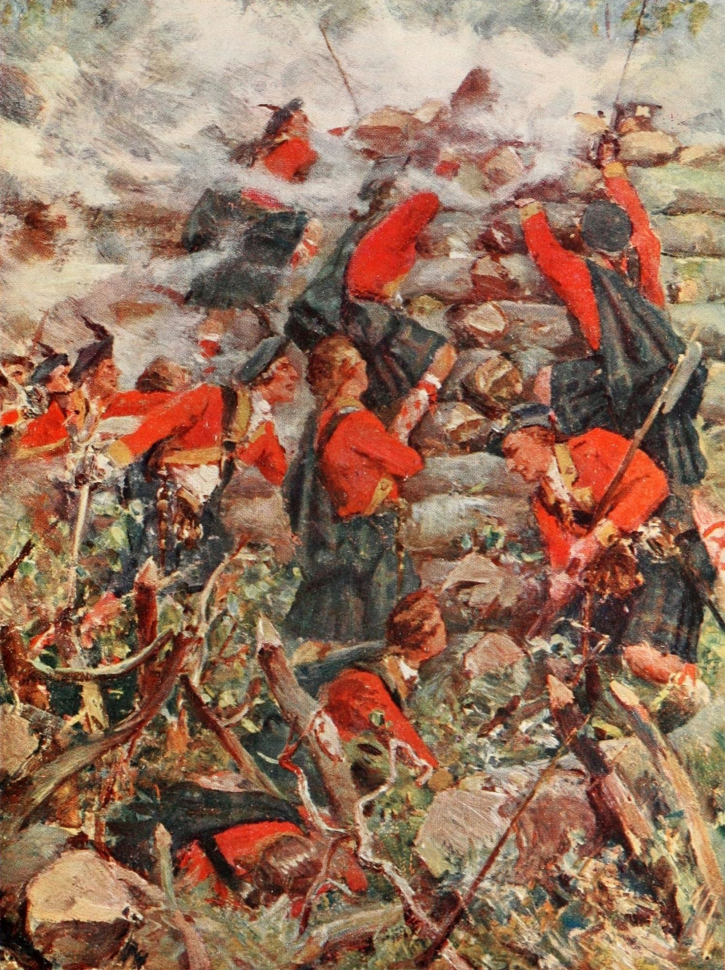 Story of Highland Regiments 1915 Black Watch at Ticonderoga Canvas Art - Frederick Watson (24 x 36)